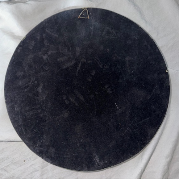 Vintage Aztec Mayan Sun Stone Calendar Wall Plaque - Green & Gold 10" - Picture 3 of 5